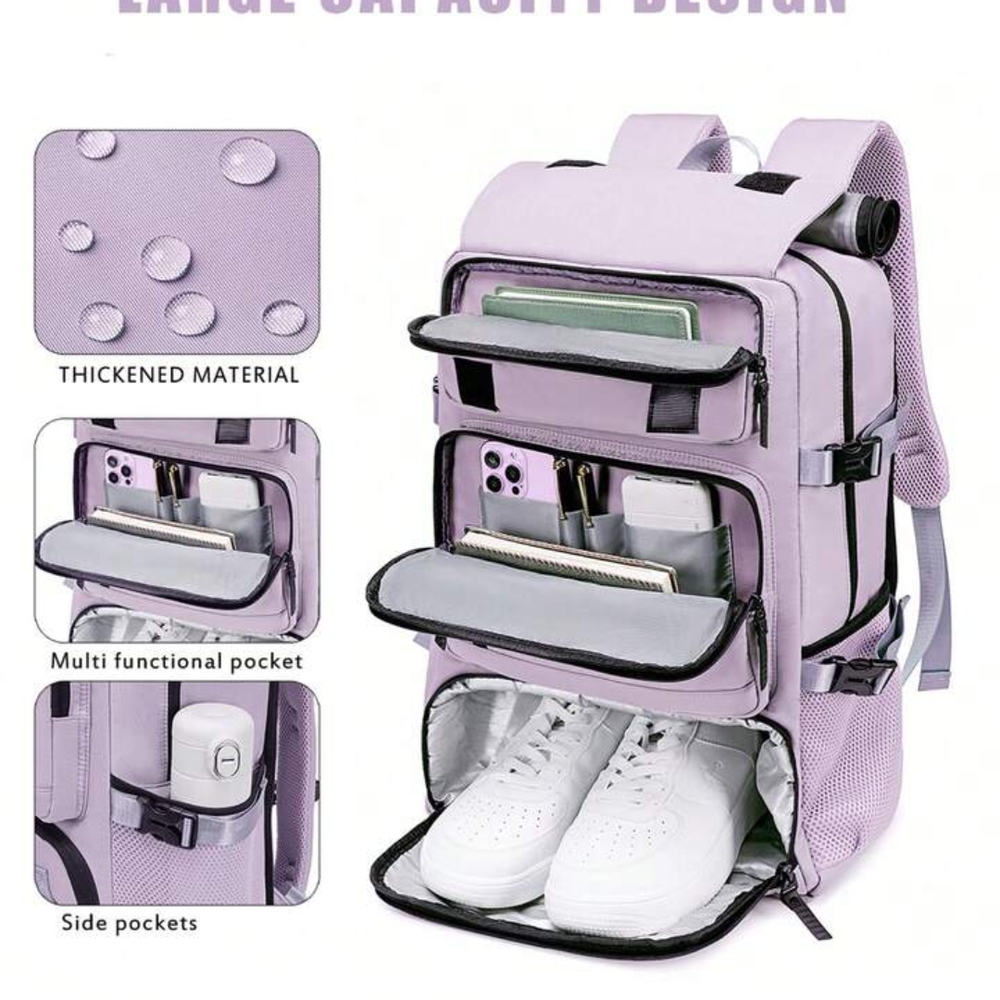 Stylish Lavender Multi-Functional Backpack - image 6